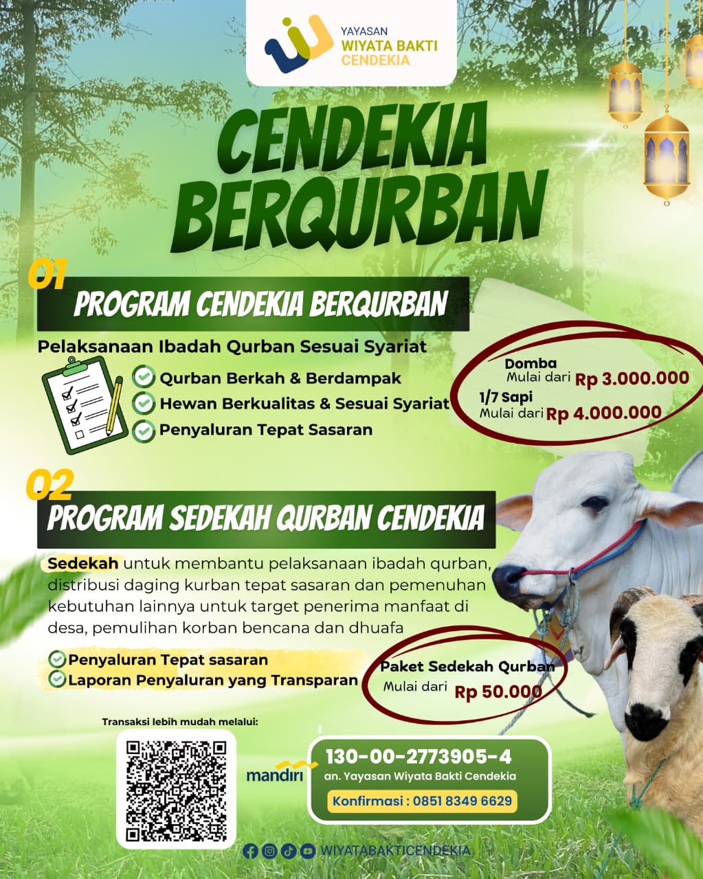 Cendekia Berqurban – Qurban Berkah, Tepat Sasaran, Sesuai Syariat