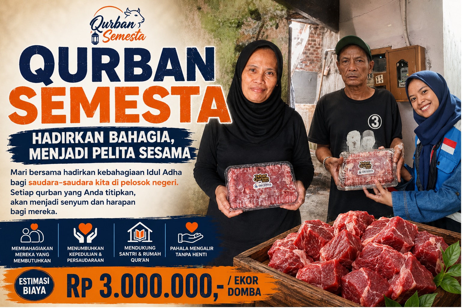 [ Qurban Semesta ] Tebar Berkah hingga Pelosok Negeri